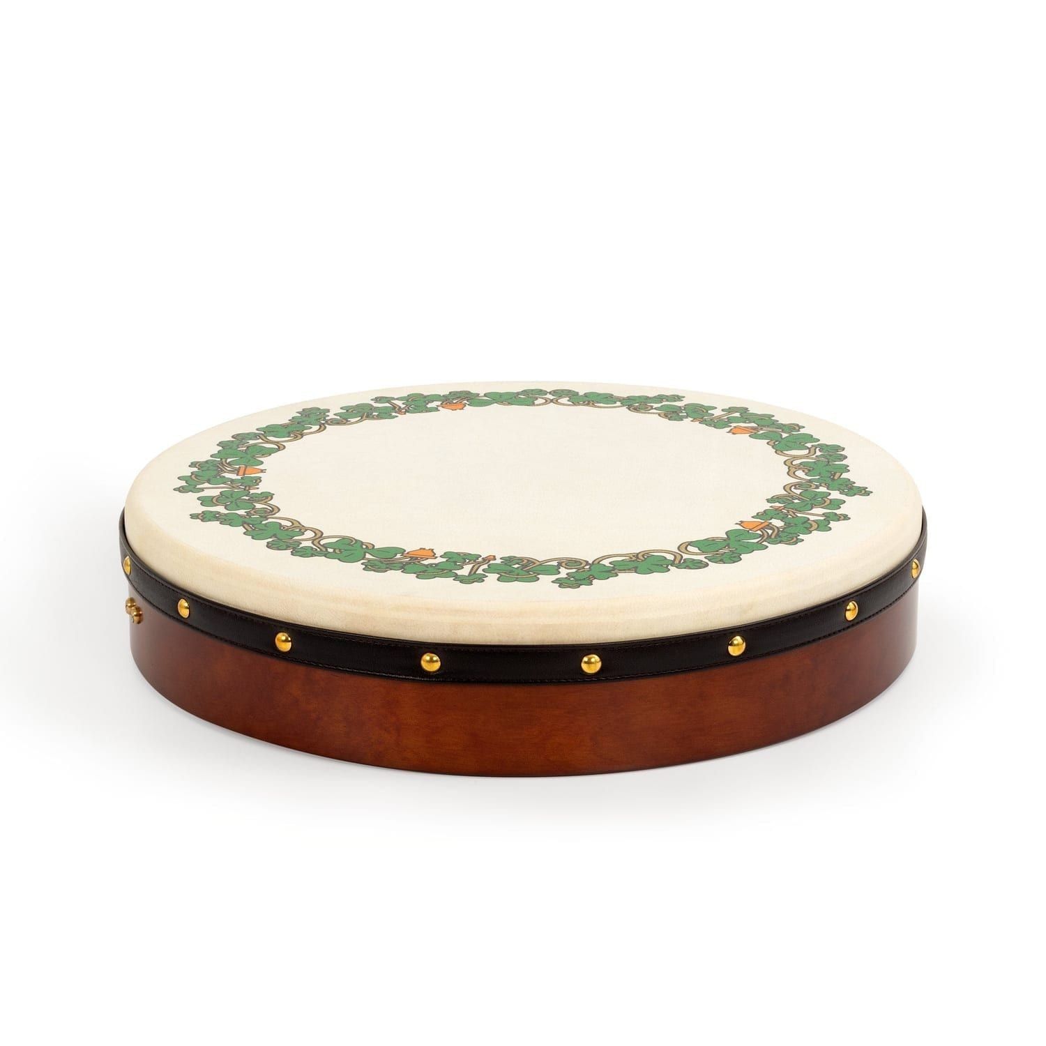 Percussion Plus
  bodhran 18" Shamrock design with bag, tipper and DVD