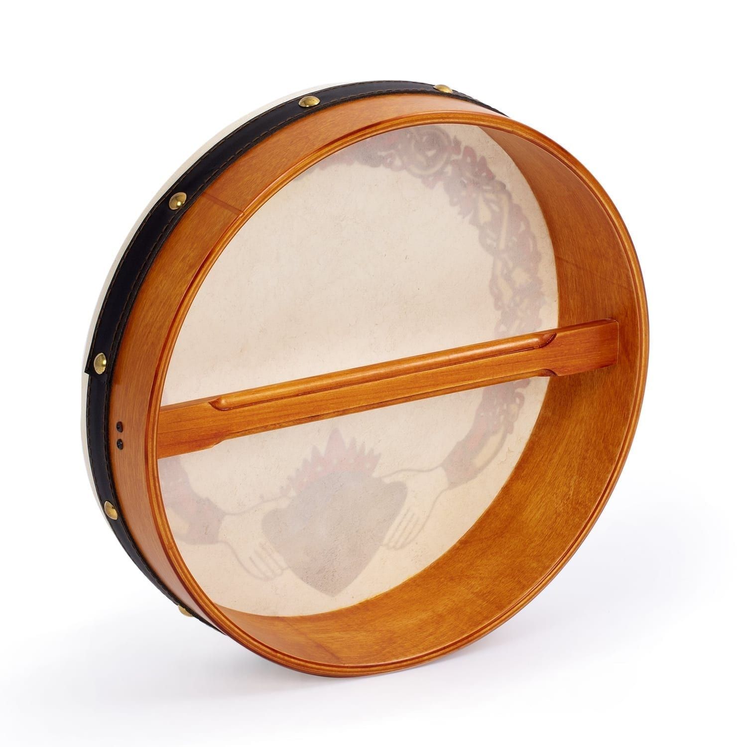 Percussion Plus bodhran 12" Claddagh
  with tipper and DVD