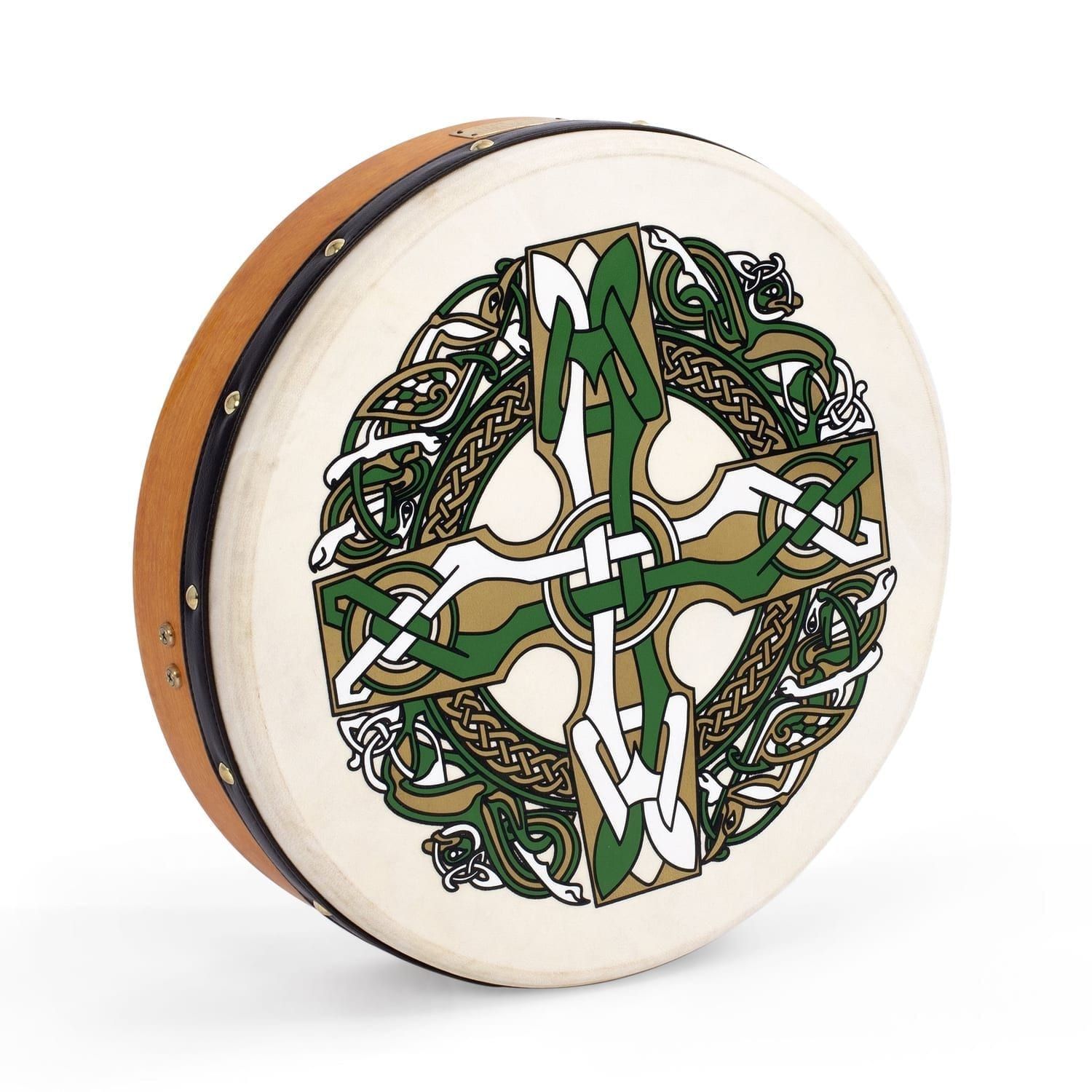 Percussion Plus bodhran 15" Gaelic
  Cross with bag, tipper and DVD