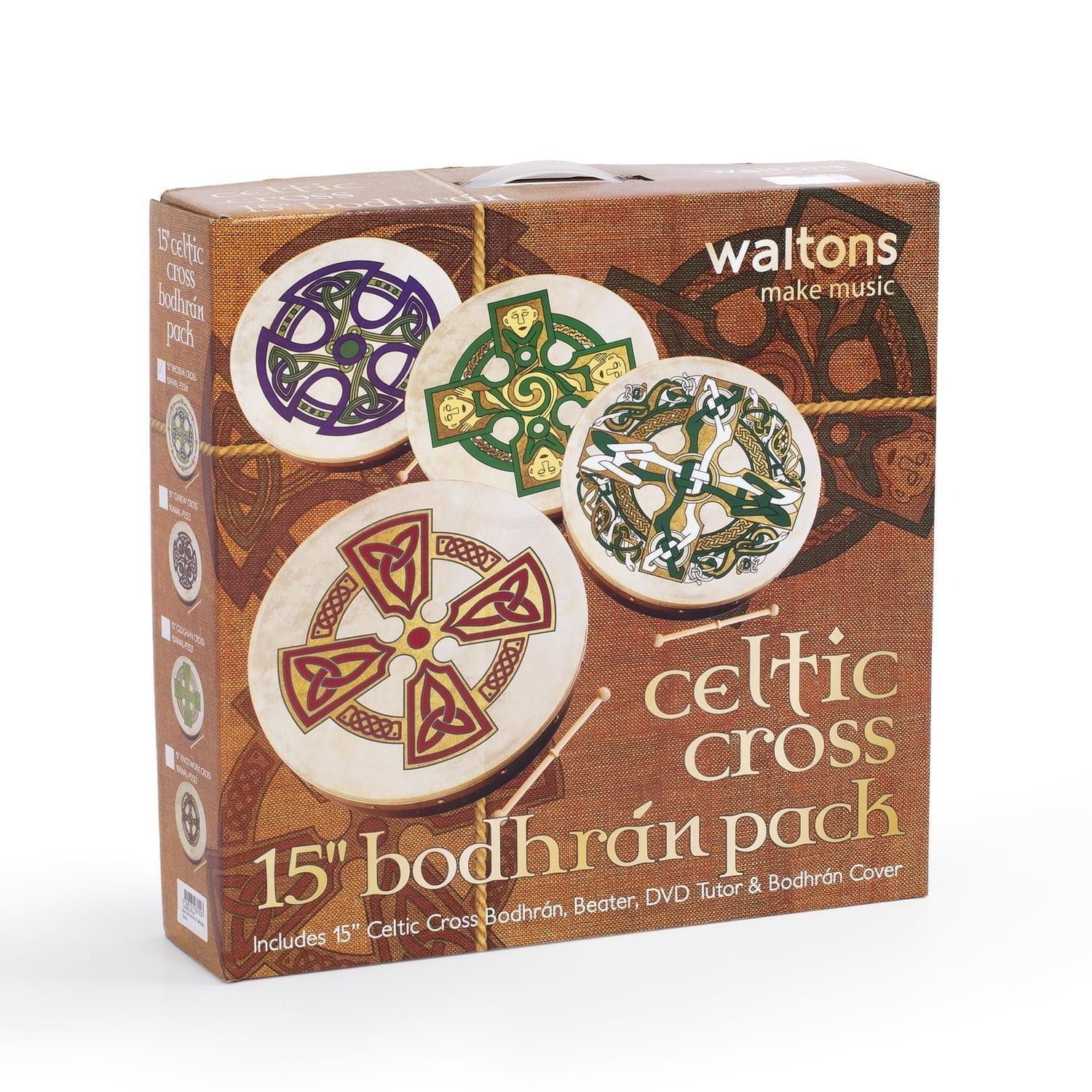 Percussion Plus bodhran 15" Brosna
  Cross with bag, tipper and DVD