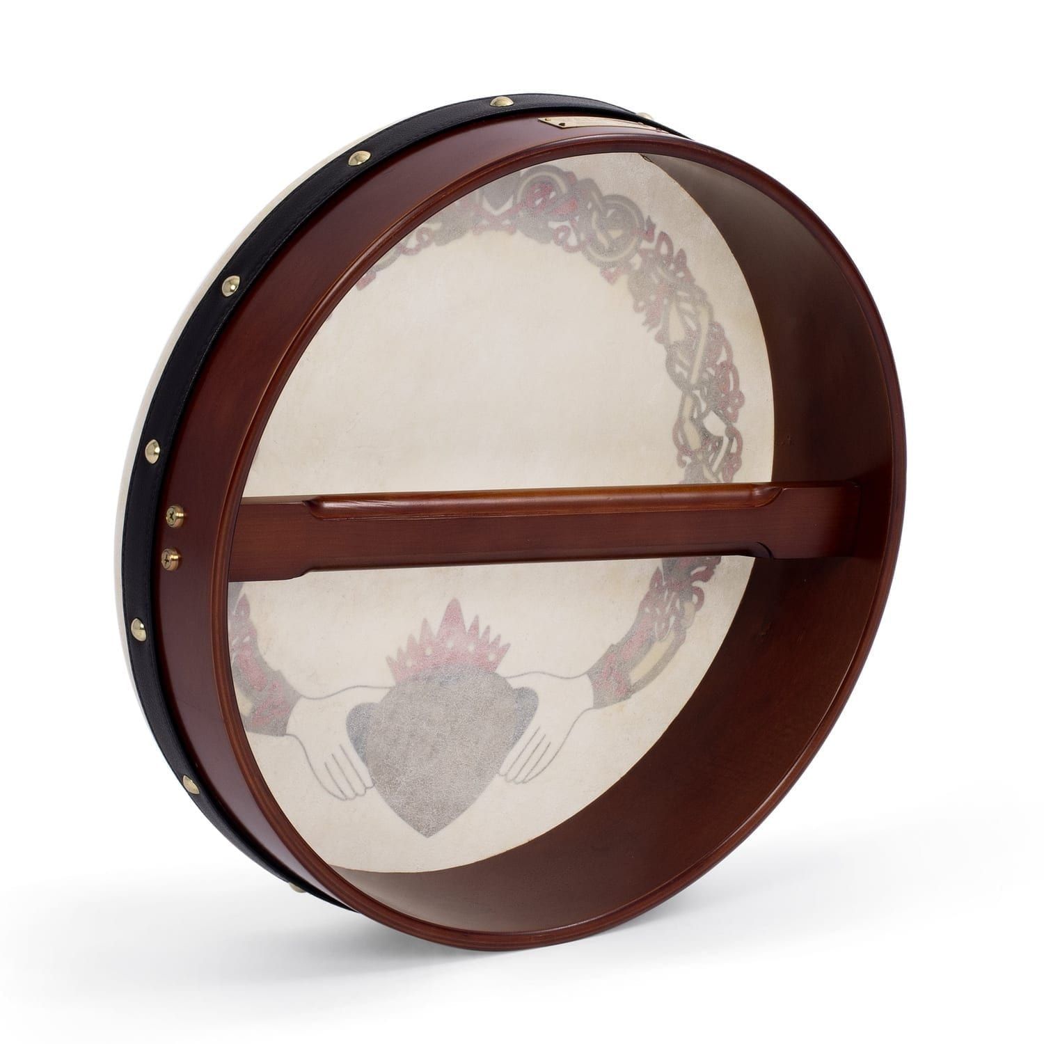 Percussion Plus bodhran 15" Claddagh
  with bag, tipper and DVD