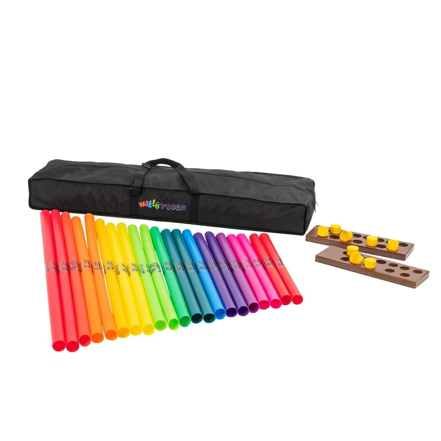 Wak-a-Tubes 21 player classroom pack – bass octave (with bag)