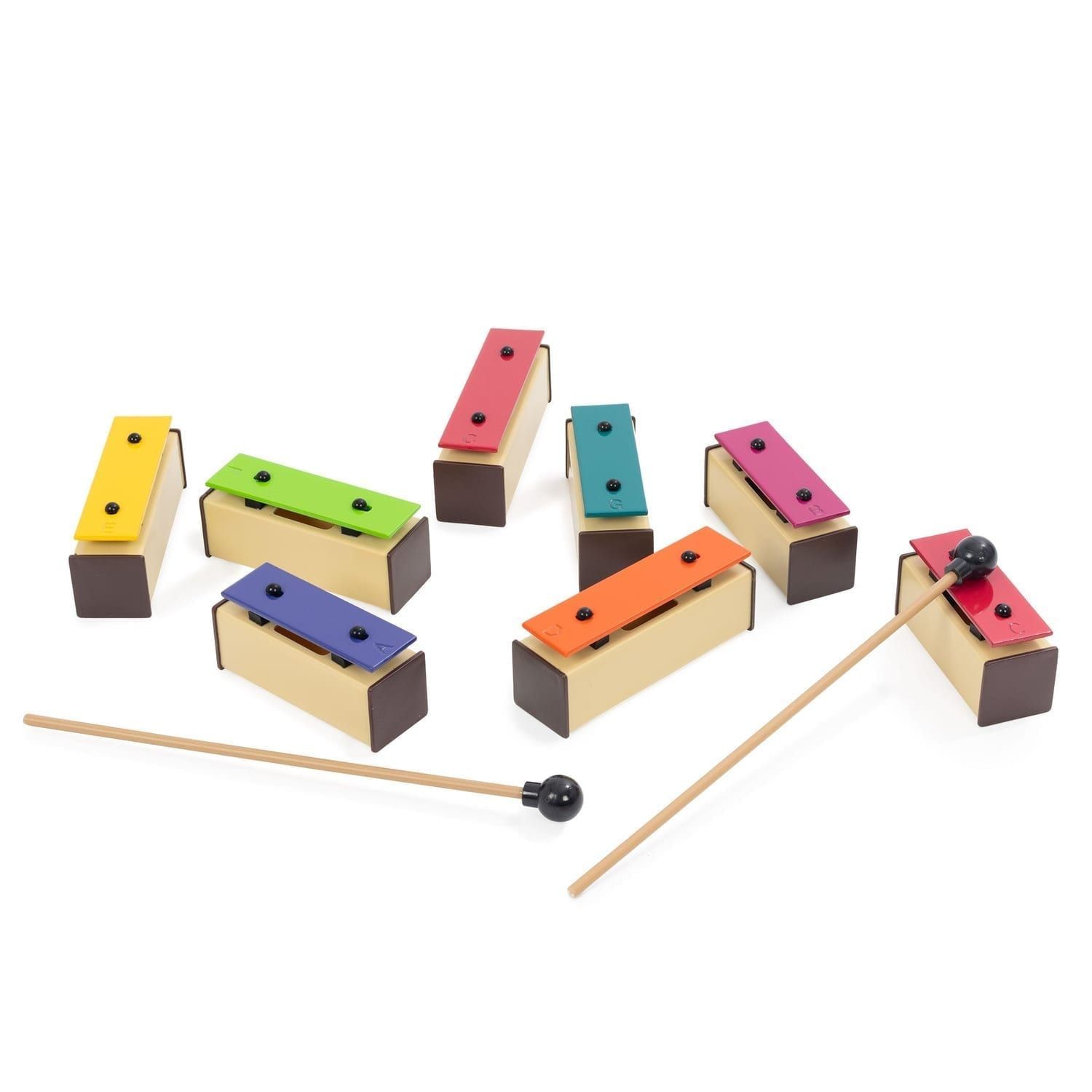 (product) Percussion Plus set of 8 chime bars with case