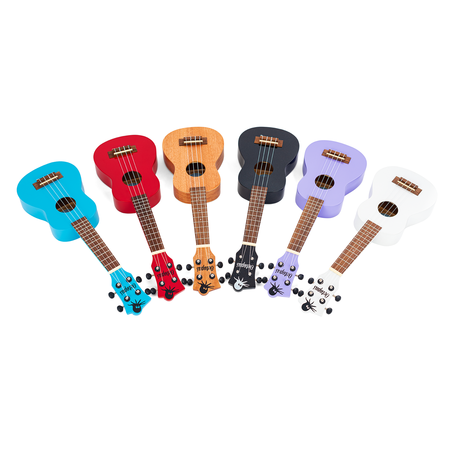 (product) Octopus Academy soprano ukulele - metallic black