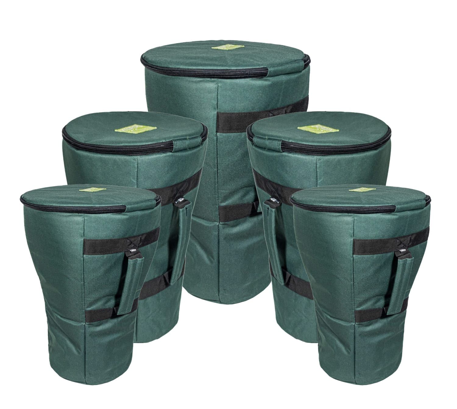 5 Wide Top Primary Djembe Drums Storage - Pro Nylon Carry Bag