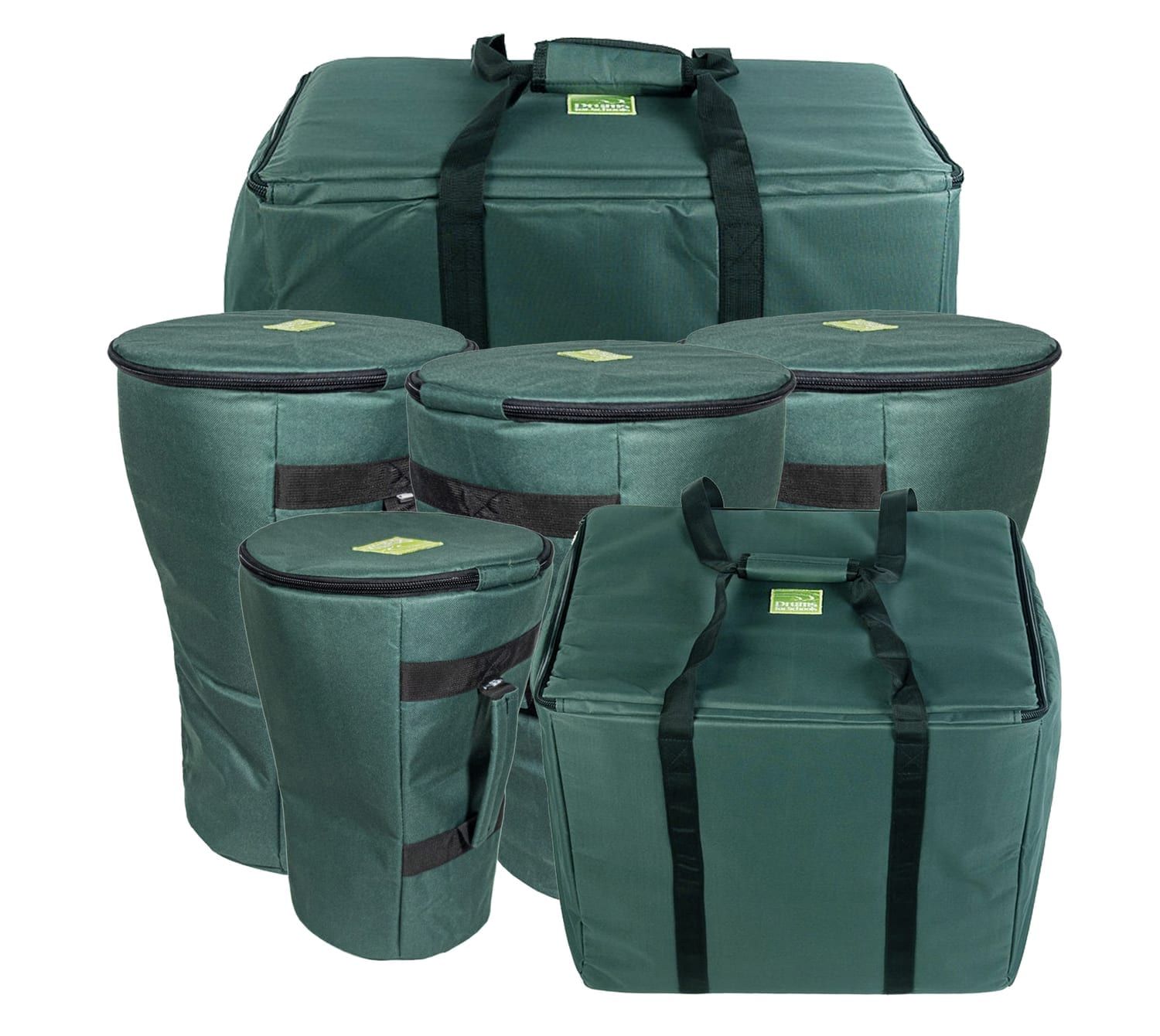 Storage Bag for 10 Secondary Djembe Drums – Pro Wide Top