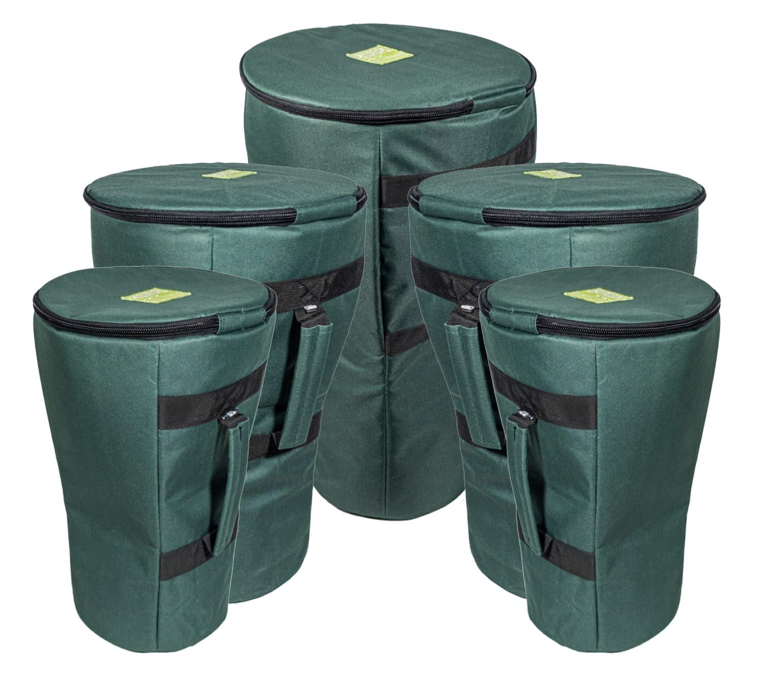 Storage Bag for 5 Secondary Djembe Drums - Pro Wide Top