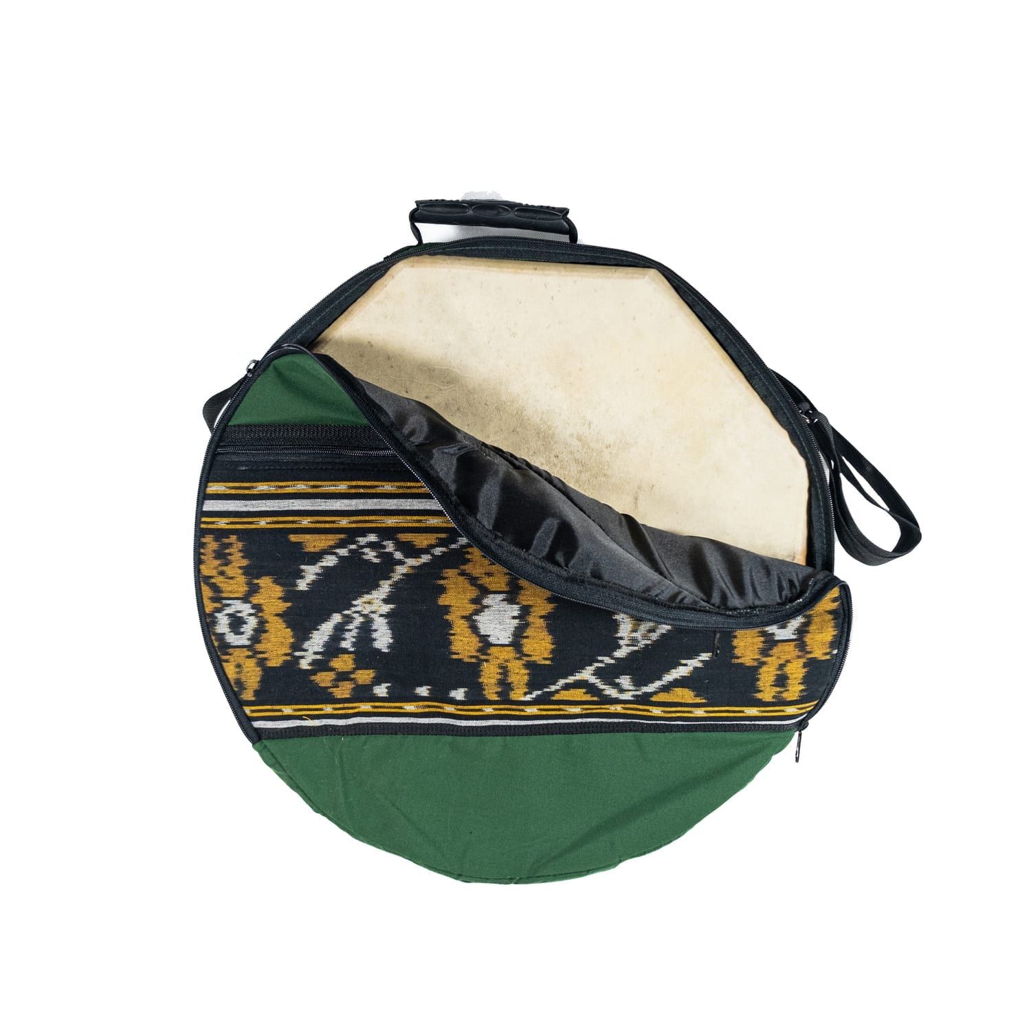 Image of OW-BAshdr45-Shaman-Drum-Bag-18in-45cm-diameter-open