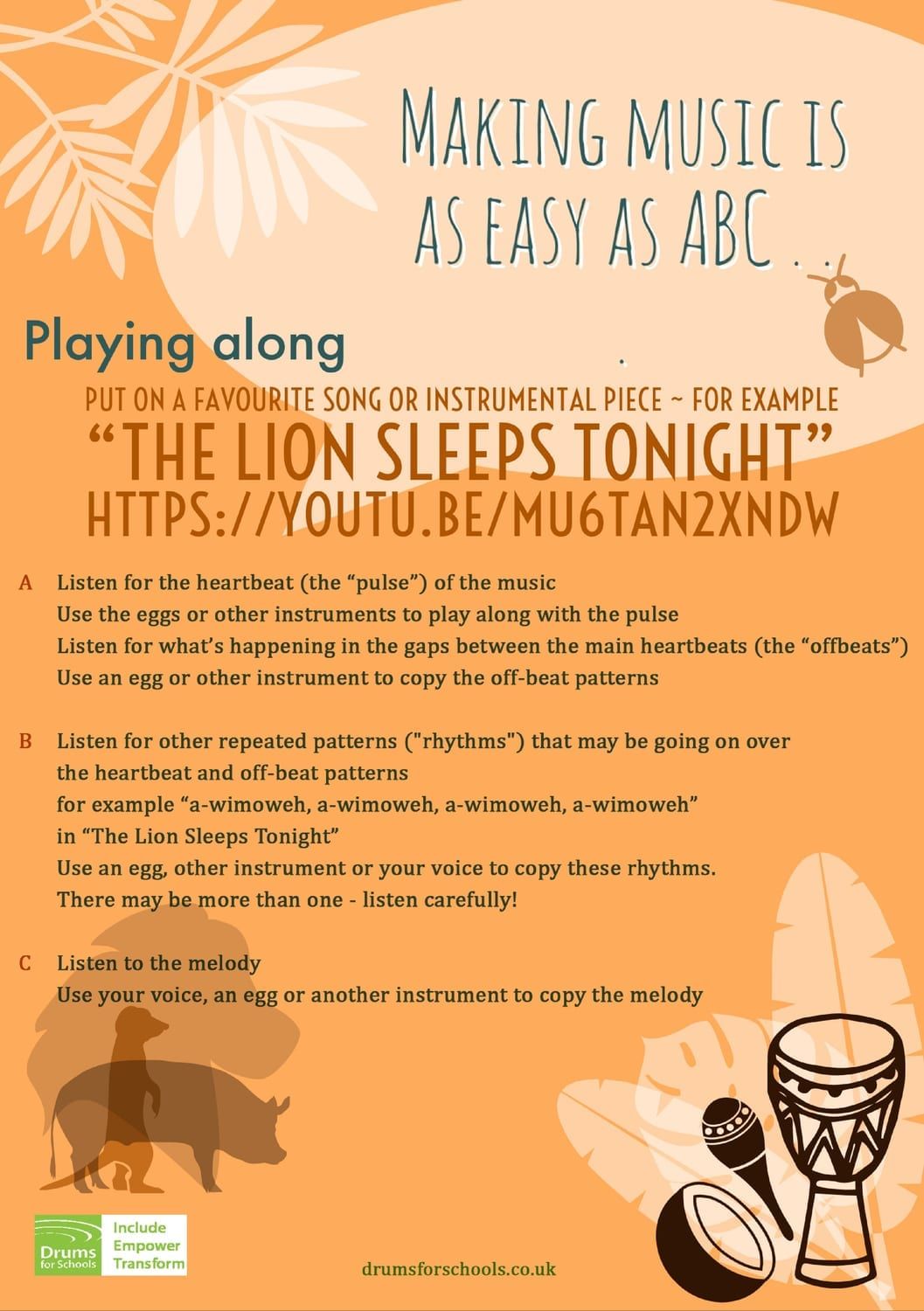 ABC-playing along card