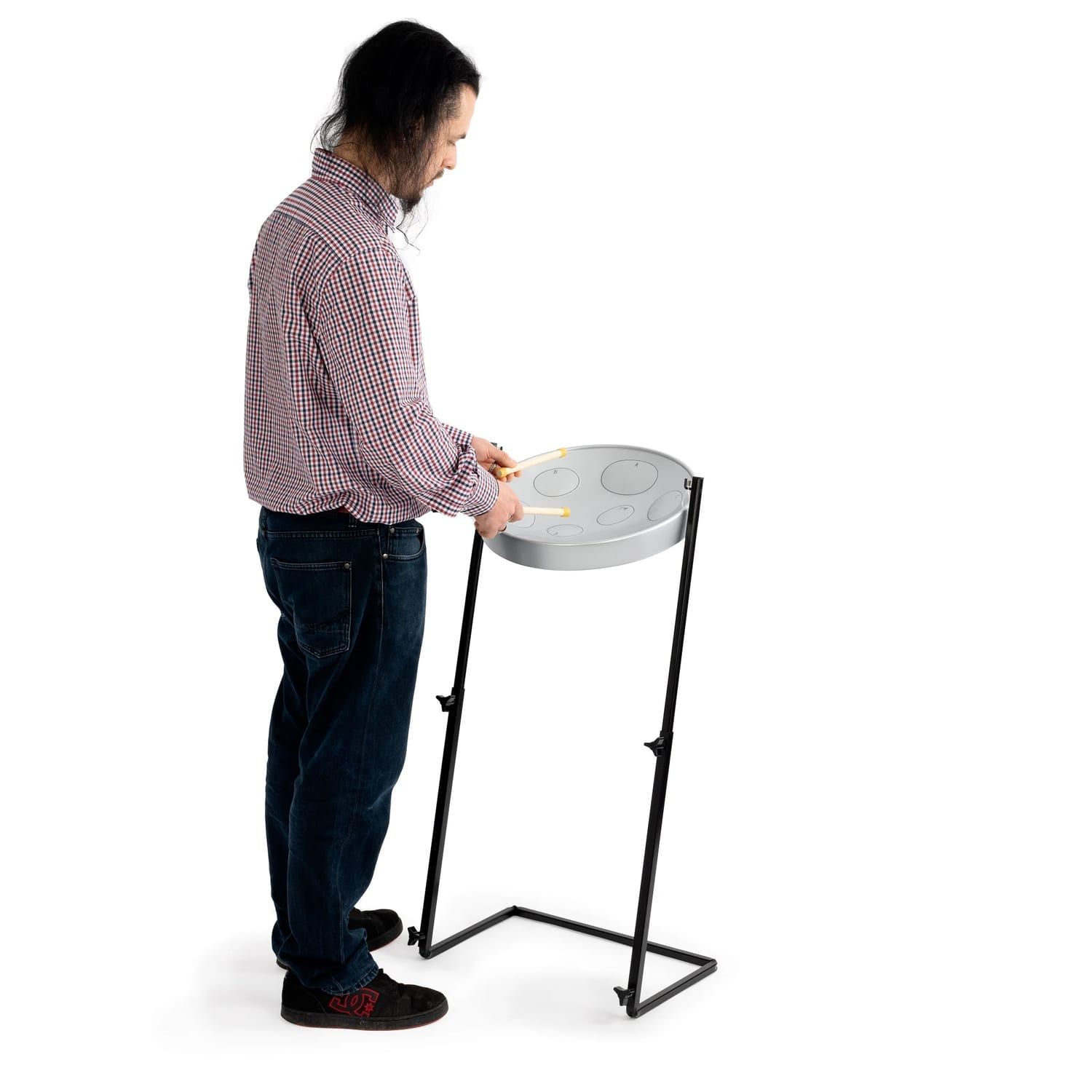 Jumbie Jam Steel Pan - floor standing - played 2