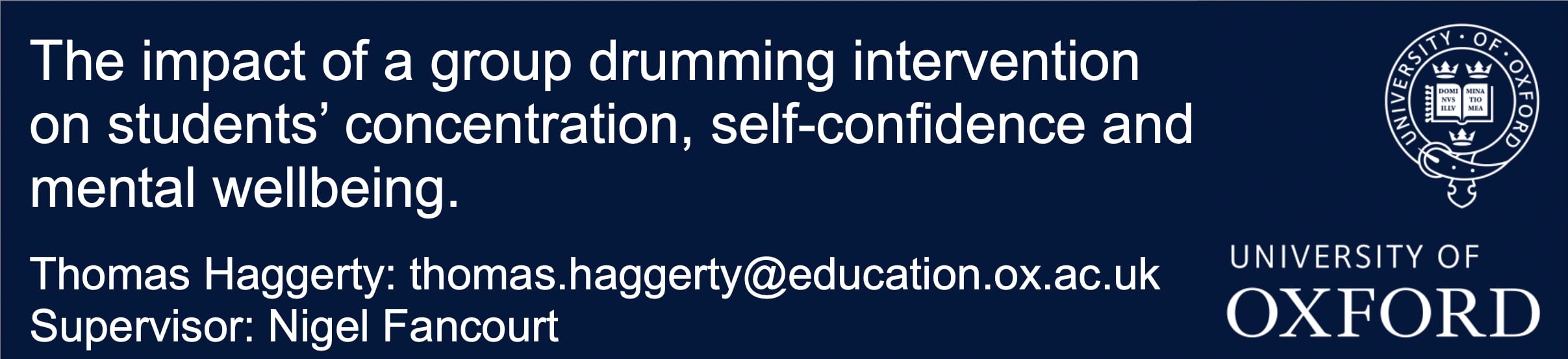 Improving mental wellbeing and educational outcomes through drumming