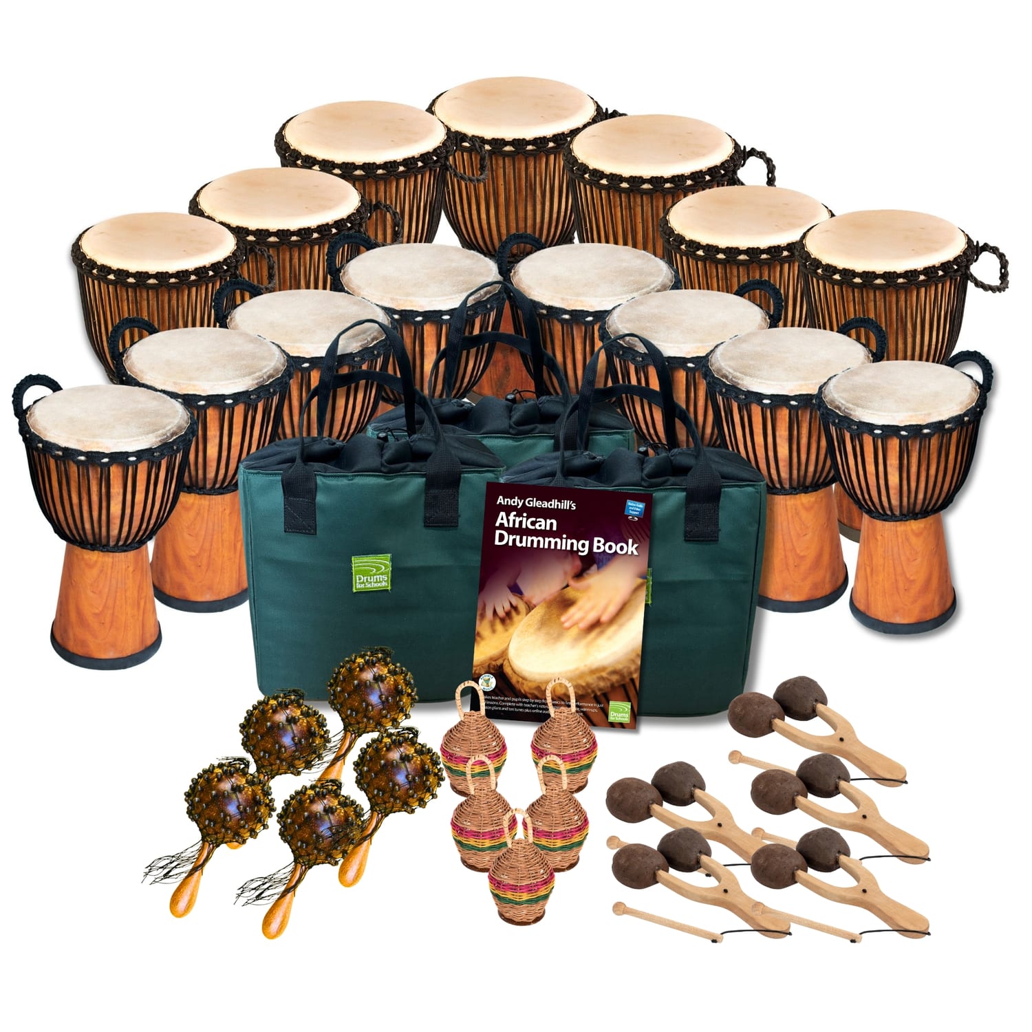 Product photo of West-African Drumming Secondary 30 Player Low Storage Pack Buddies