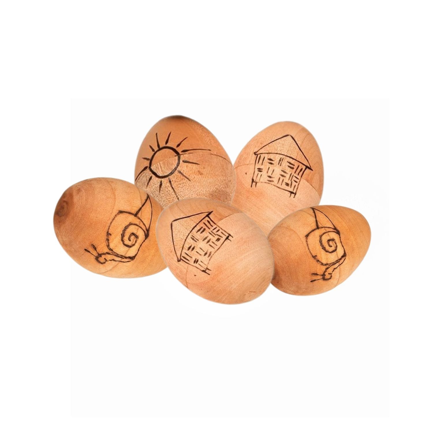 Egg Shaker - Large - 9cm, Early Years - pack of 5 Shakers