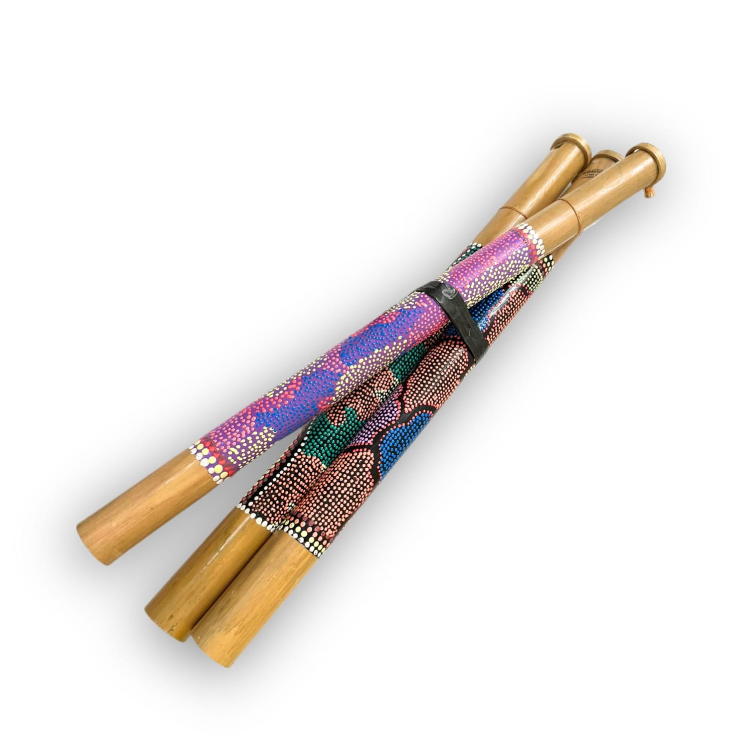 Gamelan - Flute (suling) - 50cm, bamboo, painted - pack of 3
