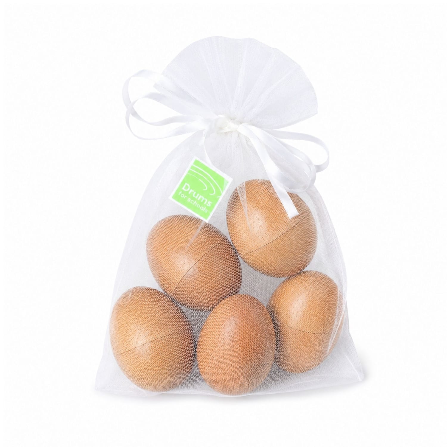 WP egsh07 5 - Egg Shakers Natural - Bag of 5