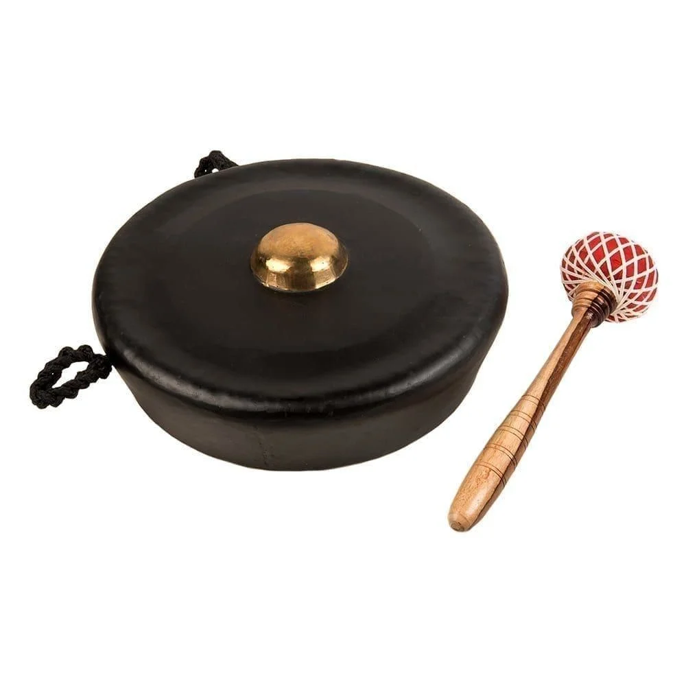 12 inch gong premium (30cm), handcrafted in Bali with a brass centre, it offers clear resonance in a compact, high-quality design.