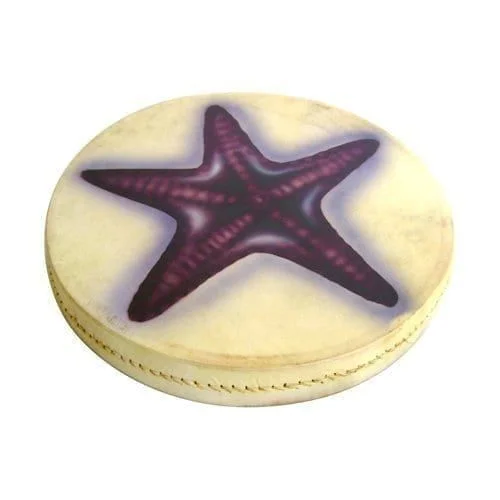 Ocean Drum 8in 20cm diameter painted main