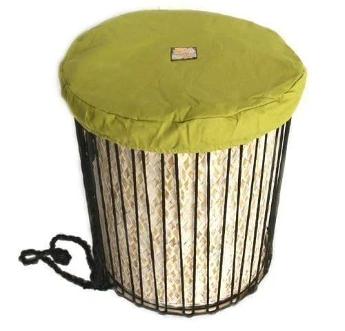Drum Hat 16in diameter green canvas waterproof main