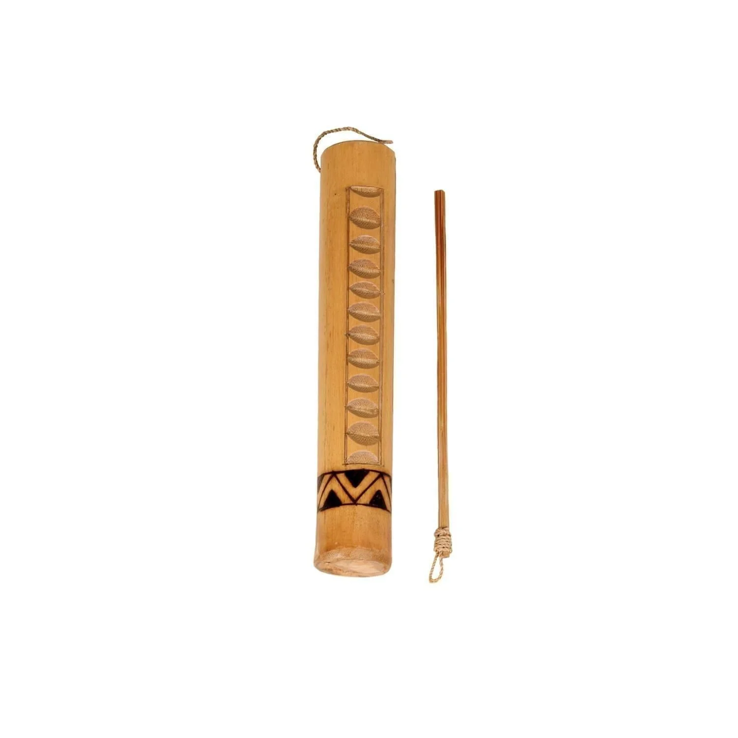 Guiro - Small - bamboo, upright.