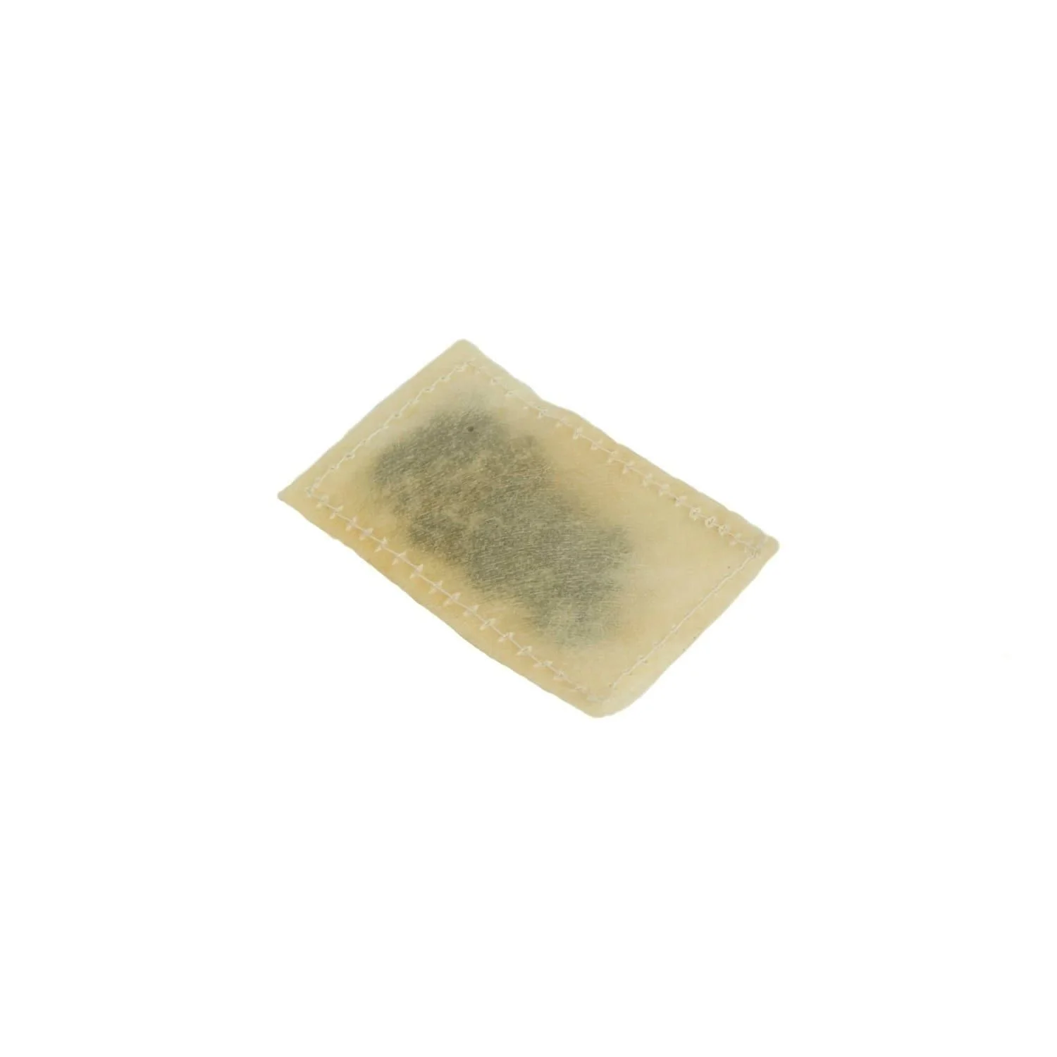 Djembe Skin Pad Shaker Small, 7×12 cm, recycled djembe skin with stitched edges for handheld shaker sounds