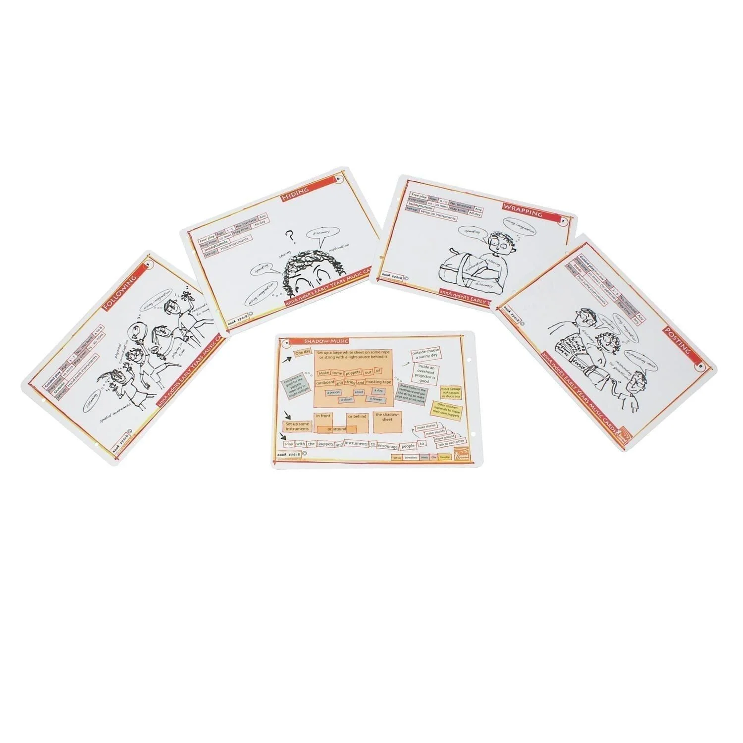 This is a product image of annA rydeRs Music Cards set of 30, all cards laid out.