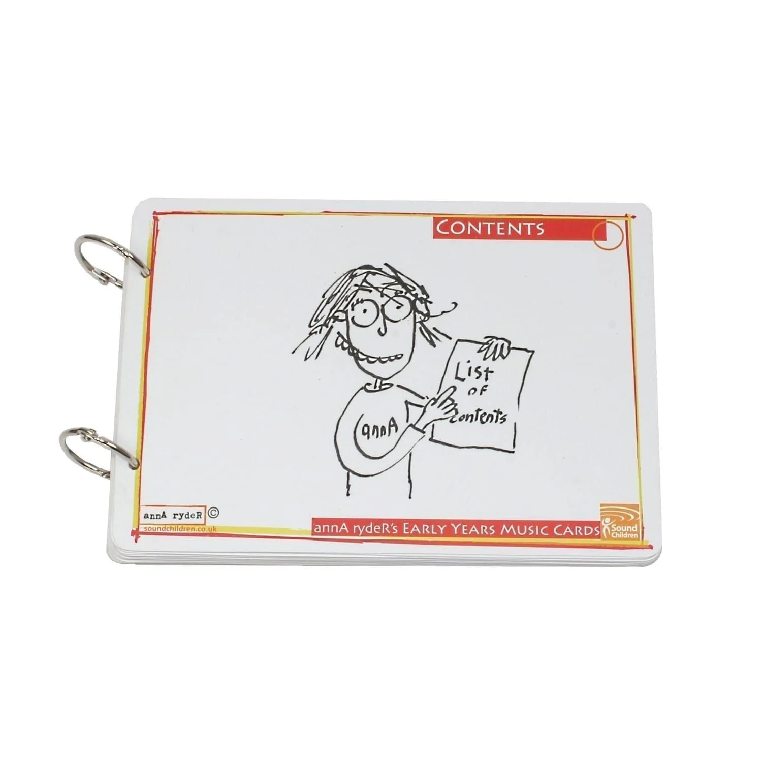 This is a product image of annA rydeRs Music Cards set of 30