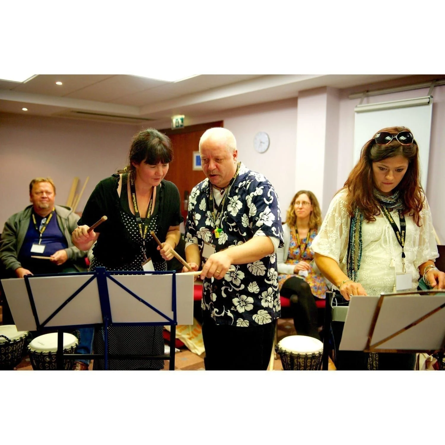 Image showing of Andy Gleadhill's leading a participant in CPD session