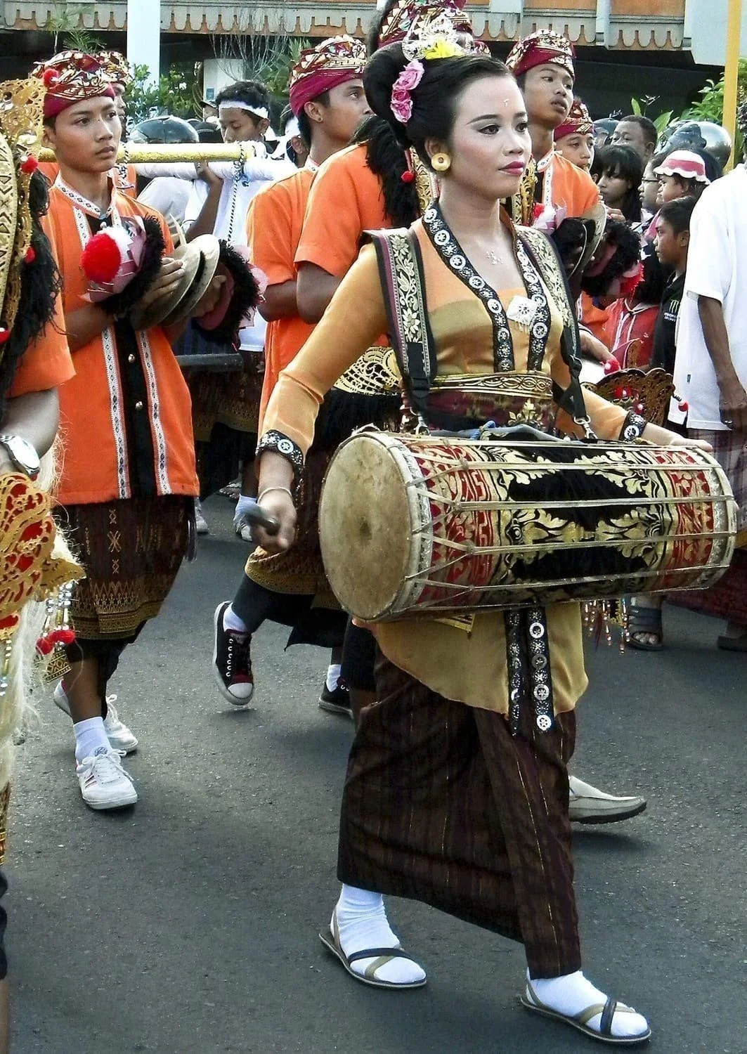 Beleganjur Gamelan Parade in Bali 002
