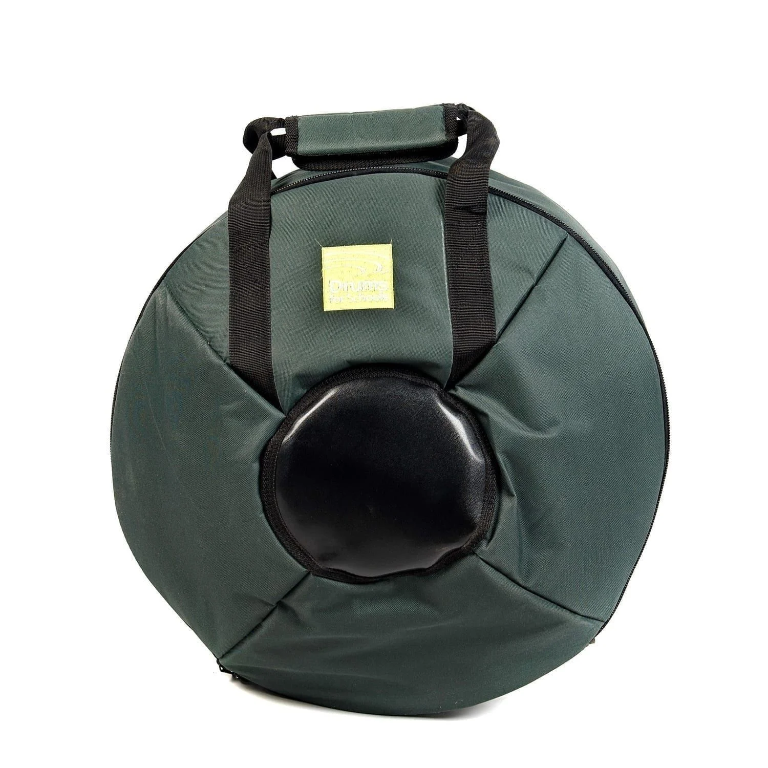 This is a product image of Drums for Schools storage carry bag for 3 gongs set of 30cm, 50cm and 80cm diameter gong, balanced shot.