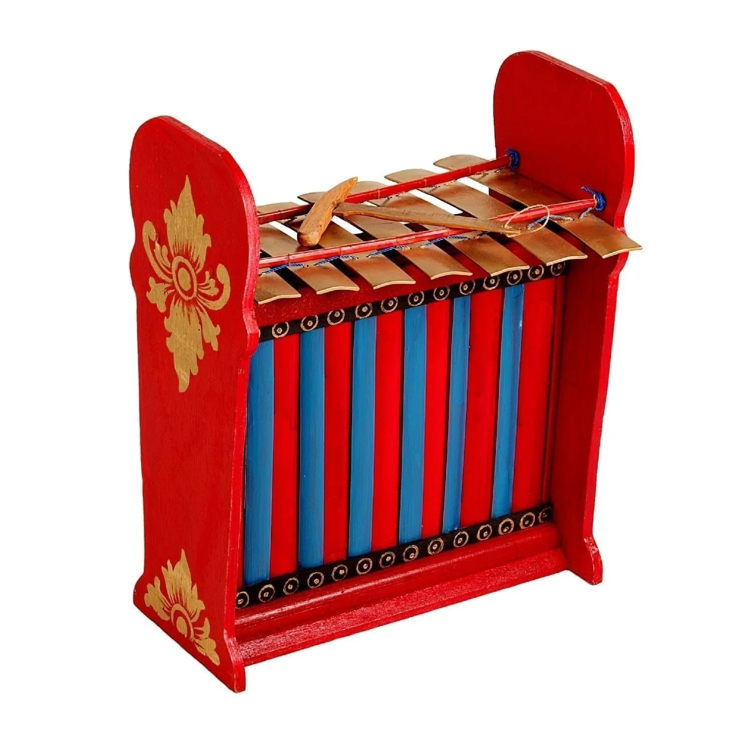 This is a product image of Drums for Schools Gamelan Budget Large 7 key, from different angle.