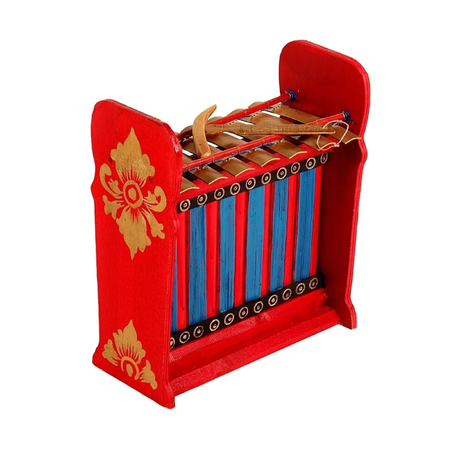 This is a product image of Drums for Schools Gamelan Budget Medium 7 key, from different angle.
