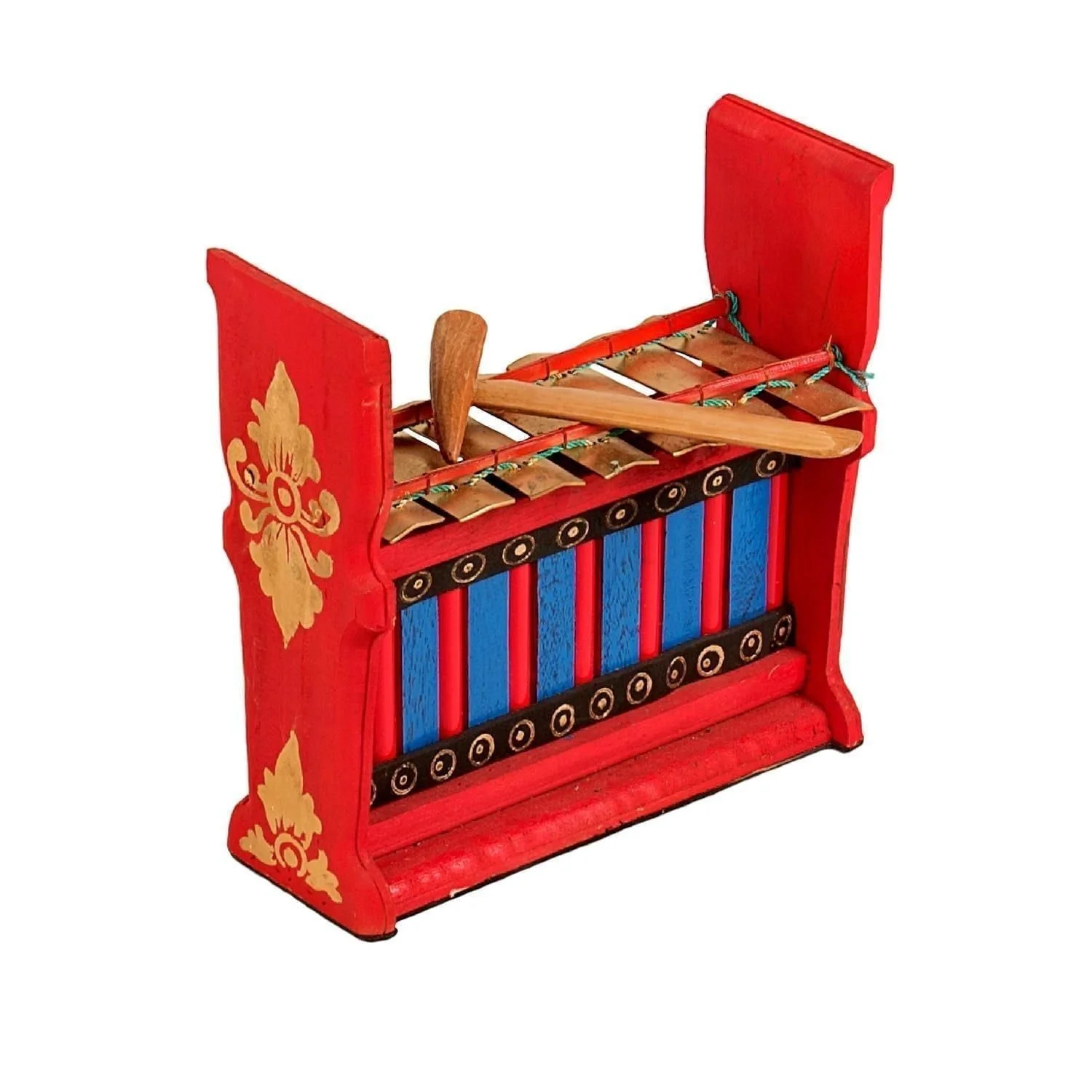 This is a product image of Drums for Schools Gamelan Budget Small 7 key, from different angle.