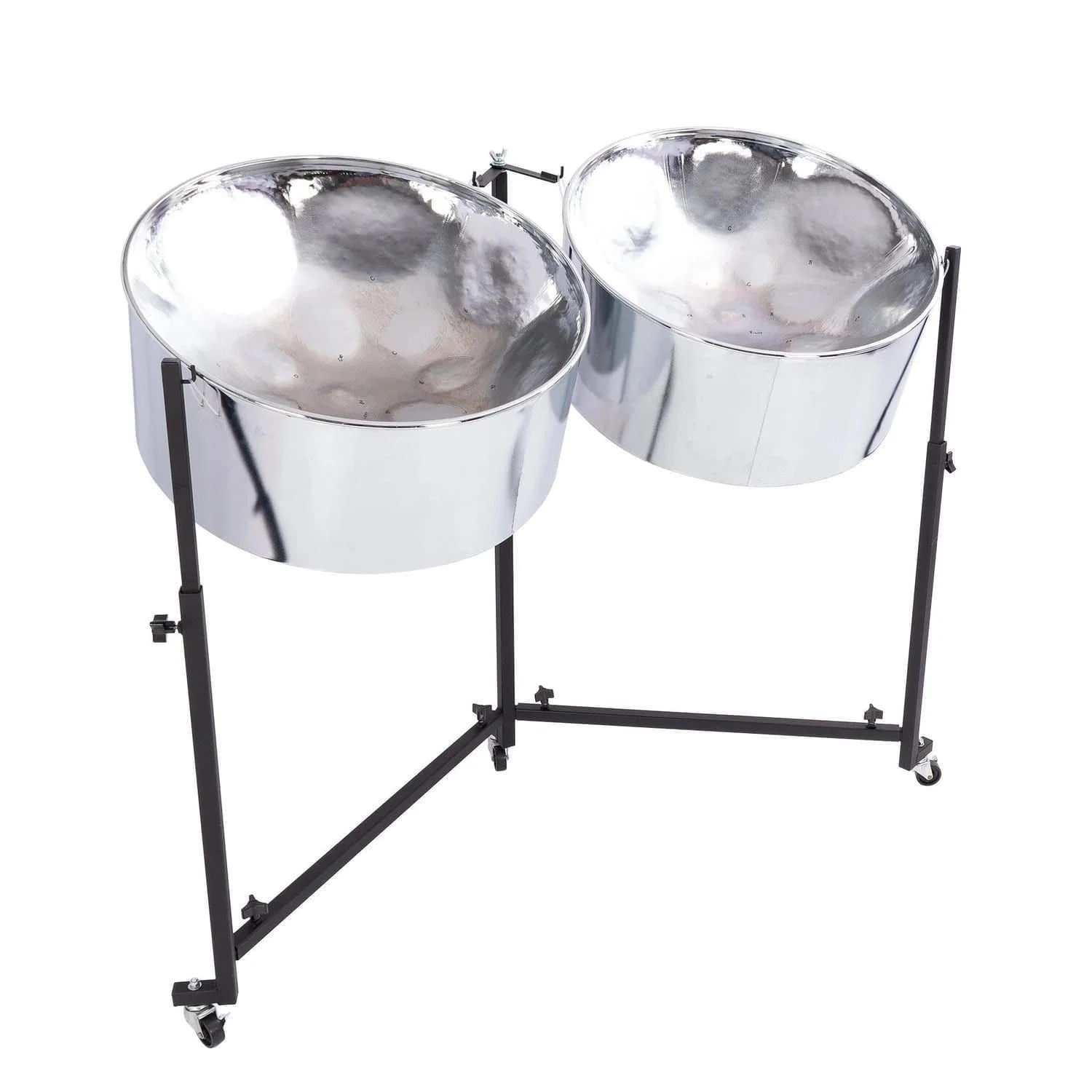 SP-dosegi - Double Seconds Steel Pans Panyard Chrome Gig-Ready Pack - PP9105-angled