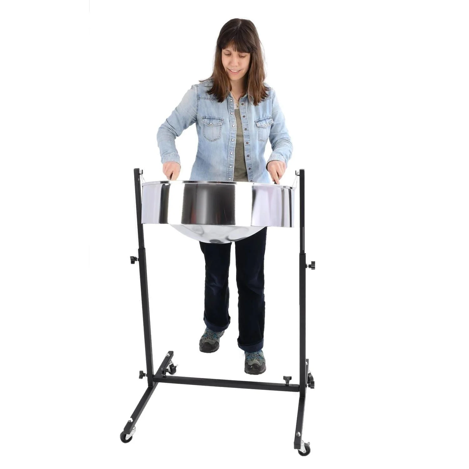SP-leCgi - Lead Steel Pan in C Panyard Chrome Gig-Ready Pack - PP9100-played