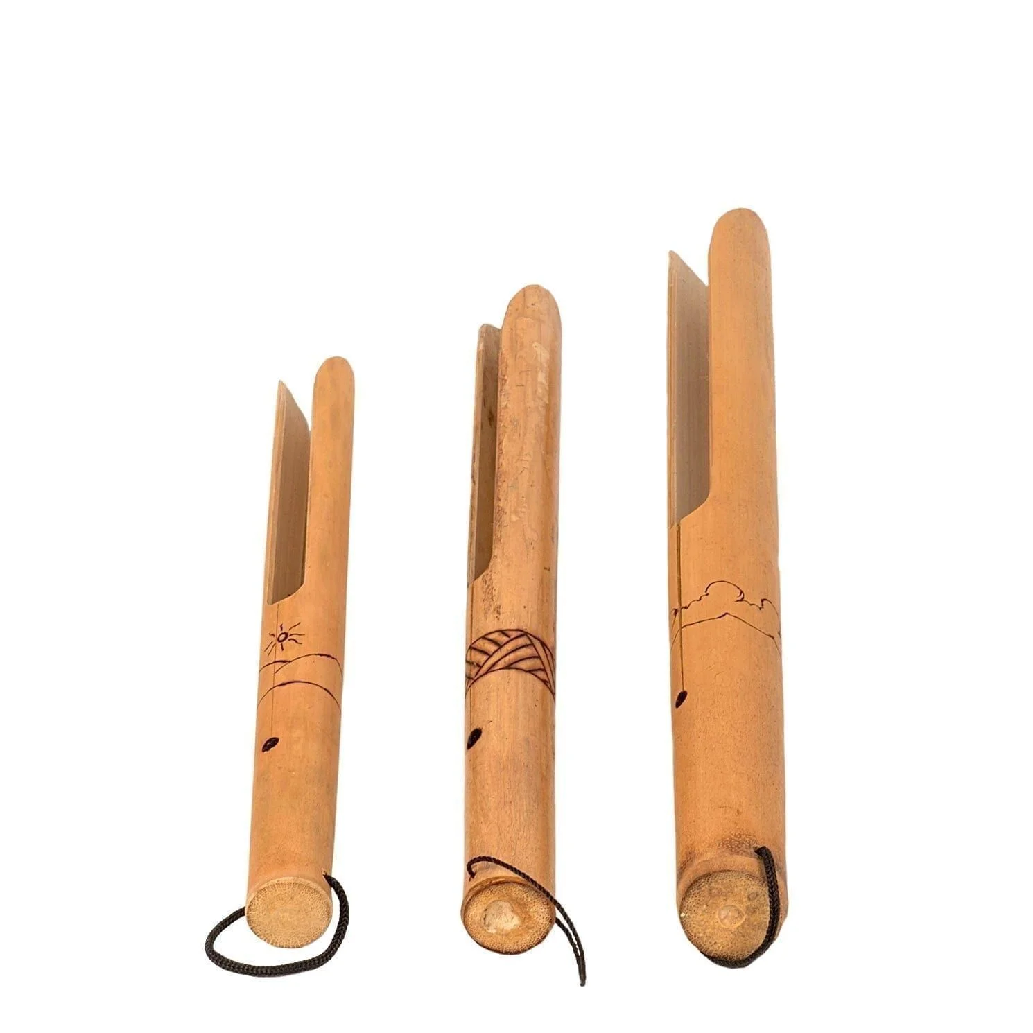 This is a product image of Drums for Schools set of three bamboo buzzers