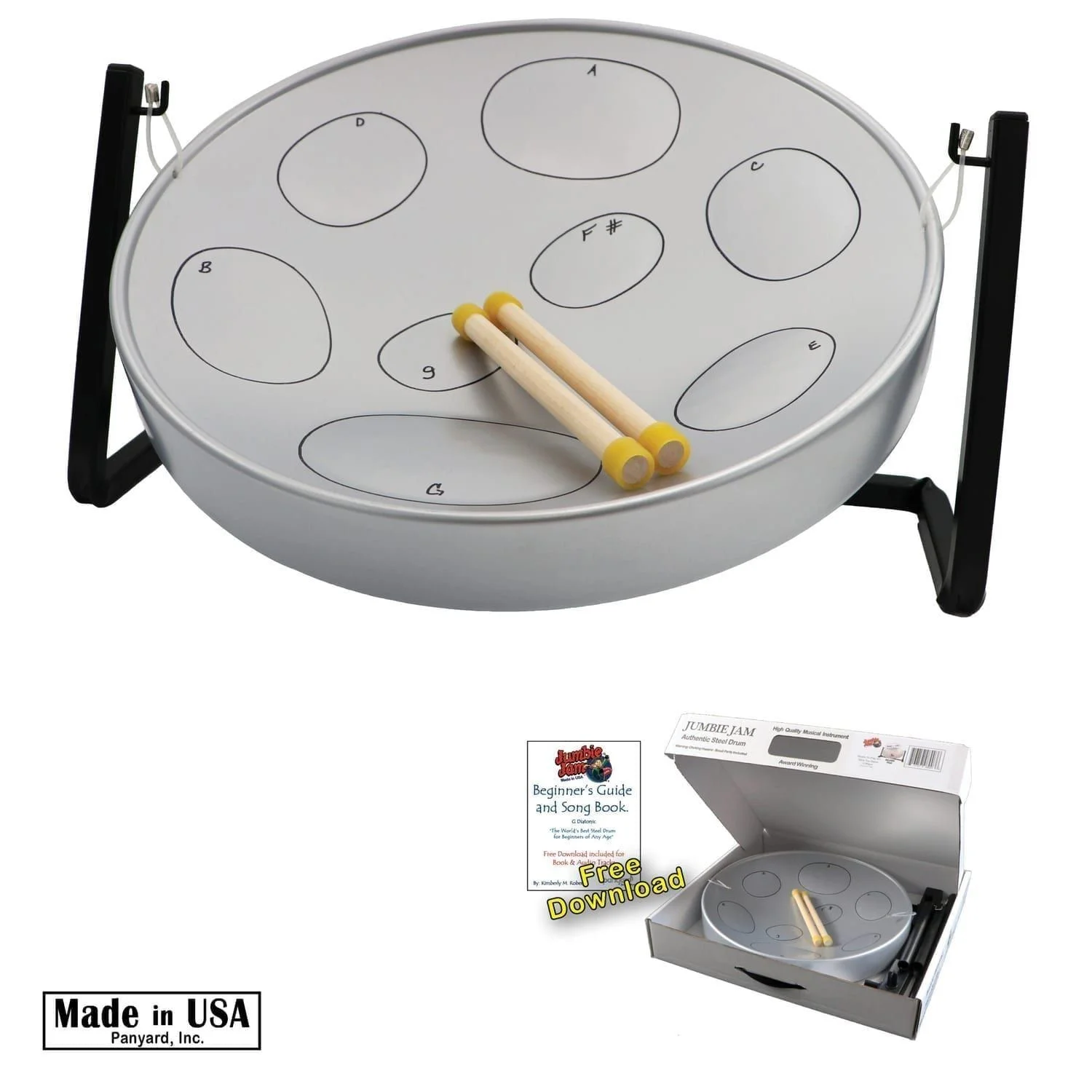 Grey Jumbie Jam Steel Pan – perfect for desktop use
