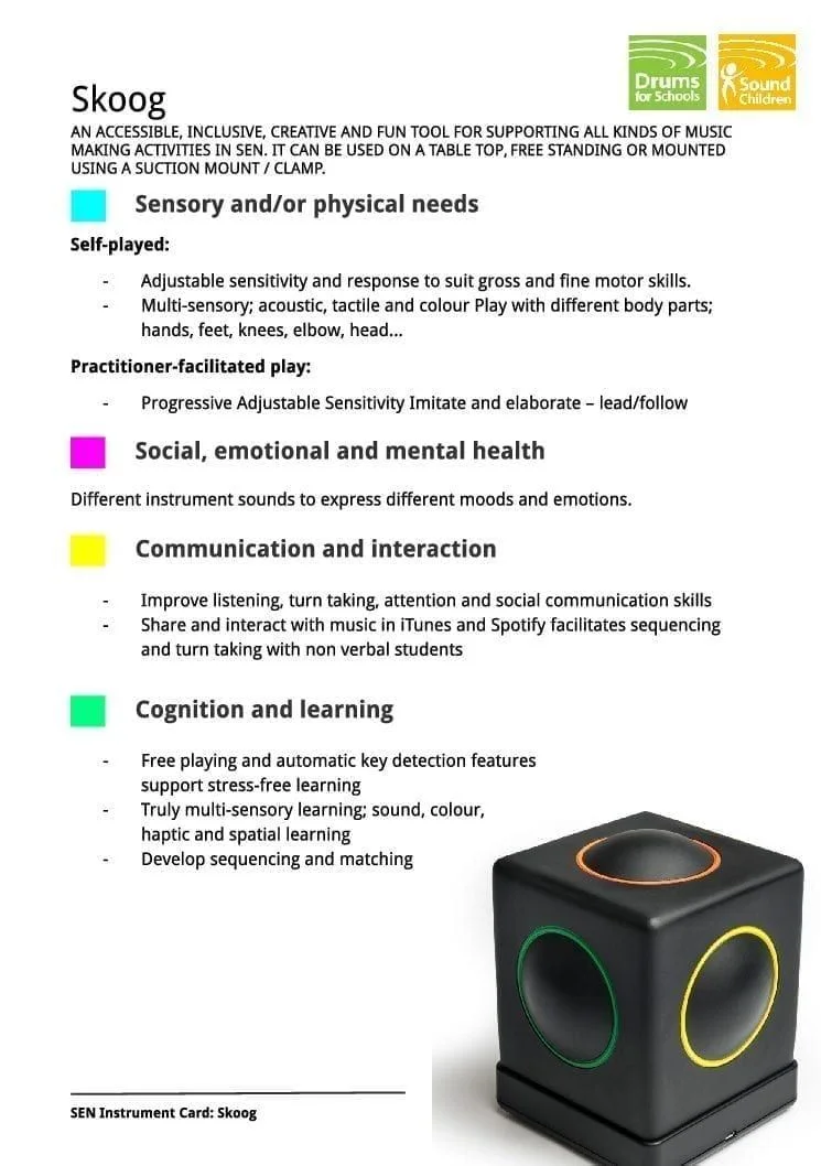 SEN Instrument Cards - Skoog