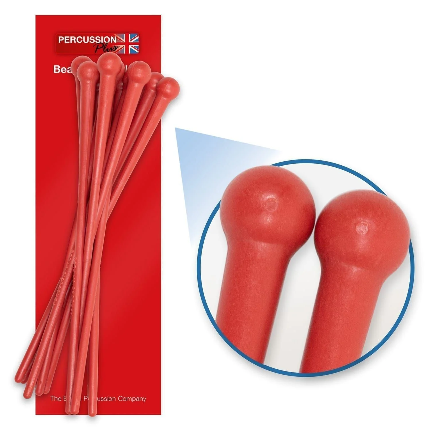 Percussion Plus hard plastic beaters (PP384) - pack of 5 pairs.