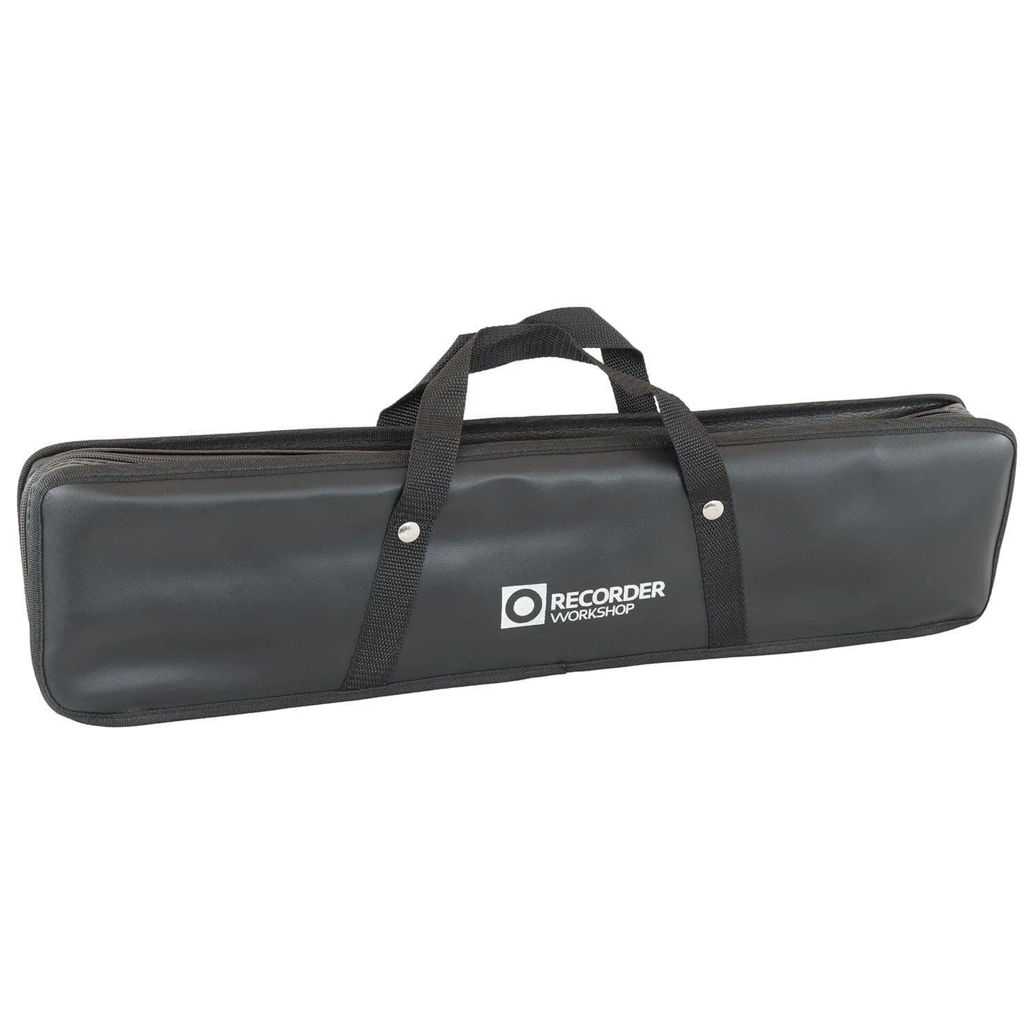 Recorder Workshop 604B bass recorder and
  bag - black with white trim