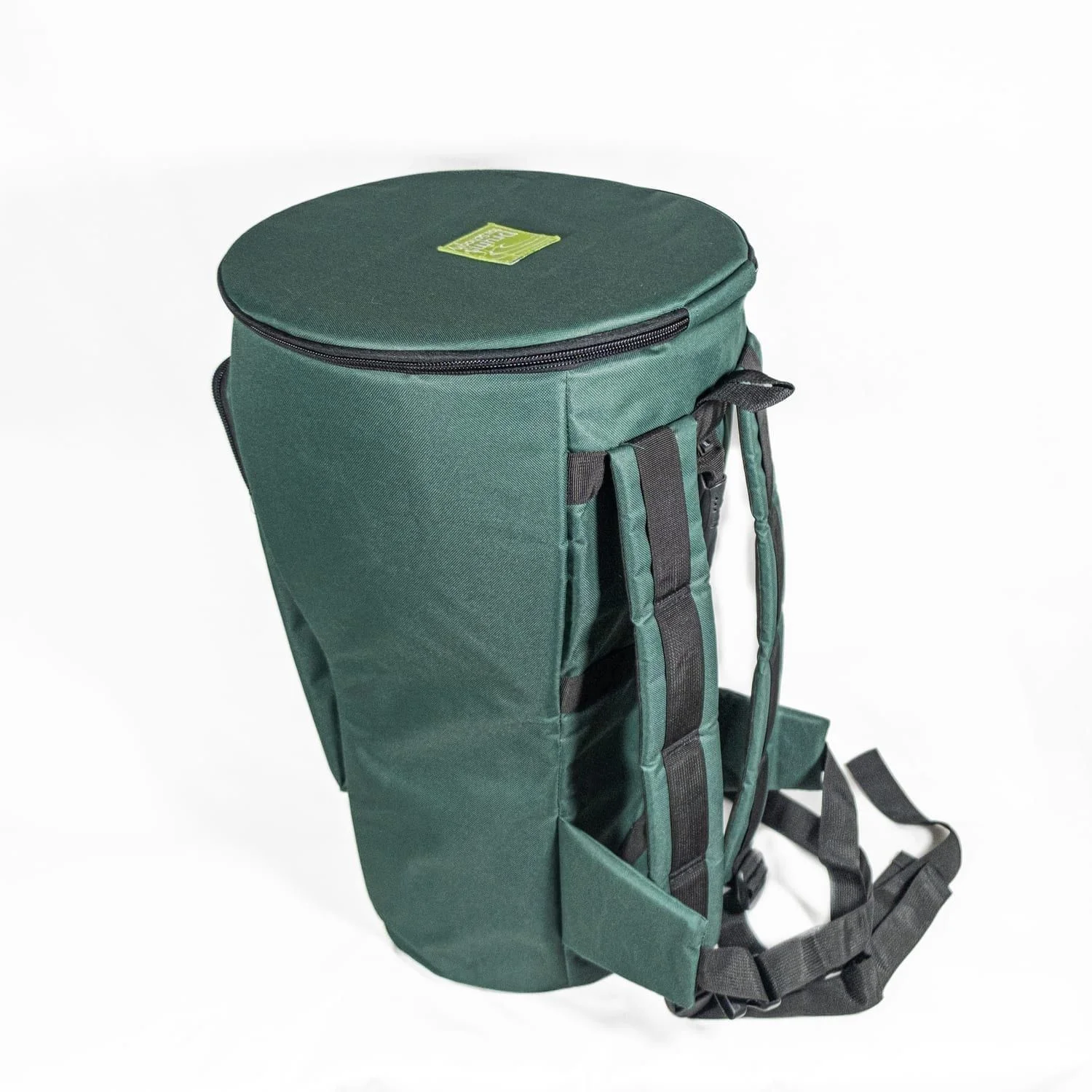 Durable 12 inch djembe carry bag, 60cm high, padded cotton with straps for travel