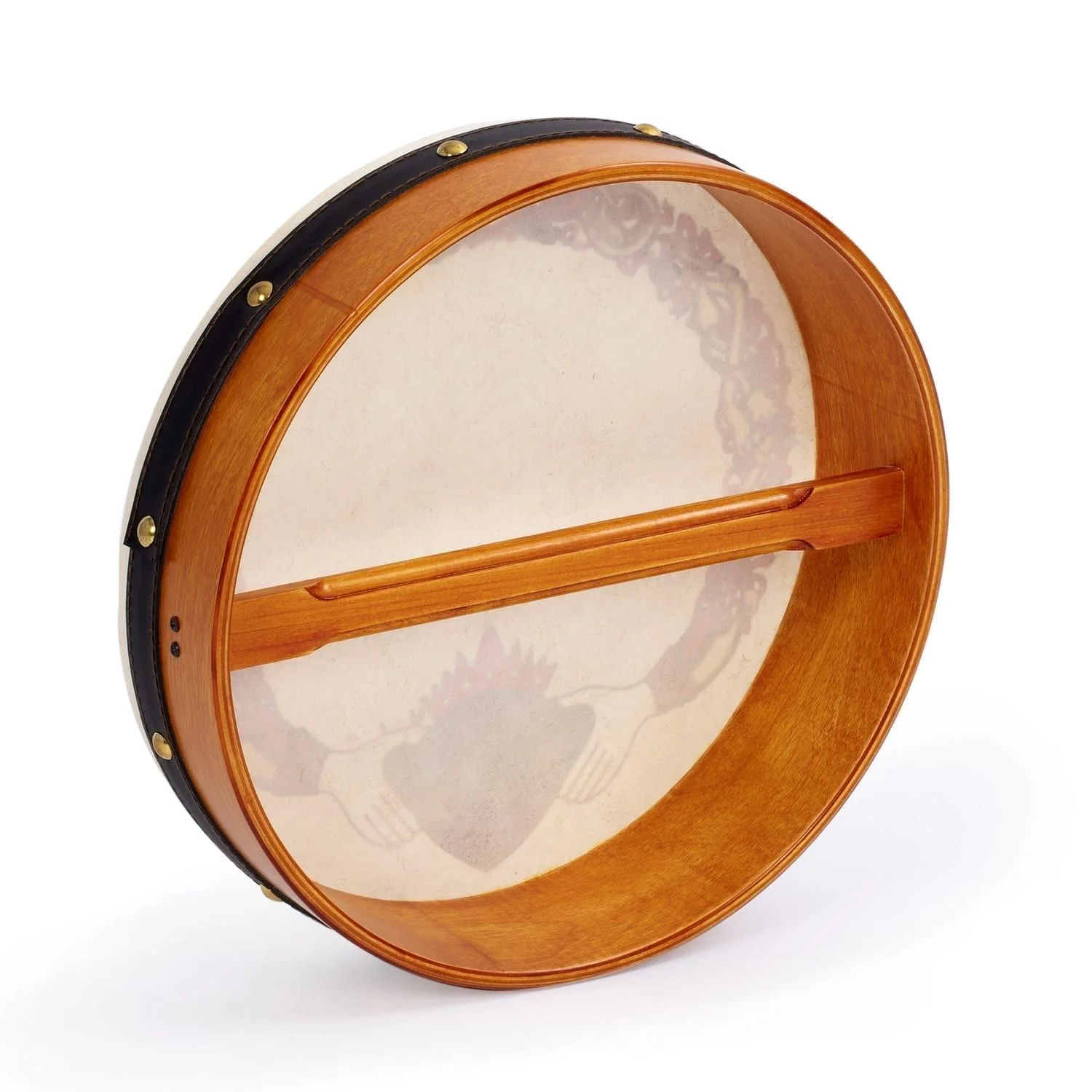 Percussion Plus bodhran 12" Claddagh
  with tipper and DVD