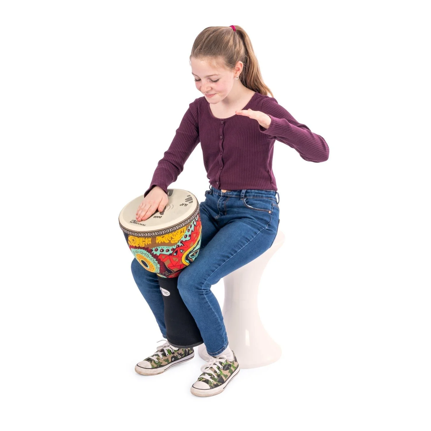 Action played - Percussion Plus Slap djembe - pretuned
