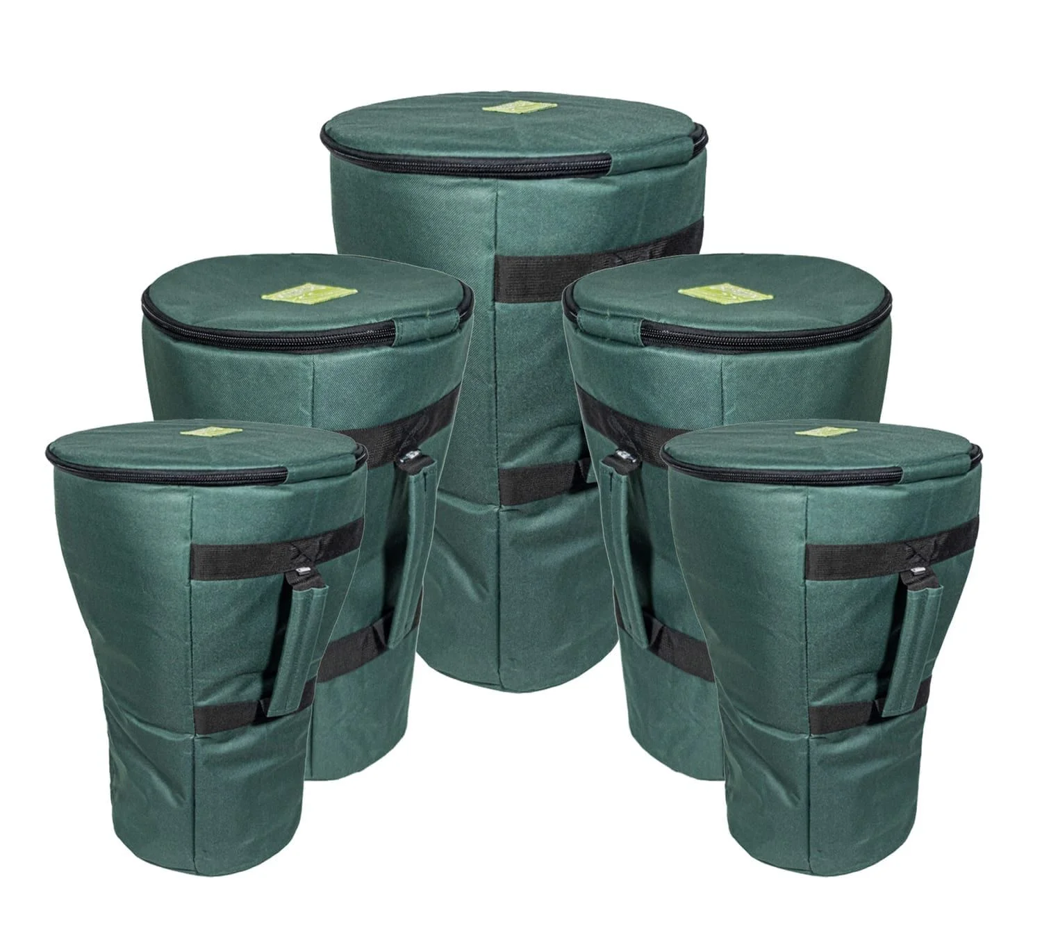 5 Wide Top Primary Djembe Drums Storage - Pro Nylon Carry Bag