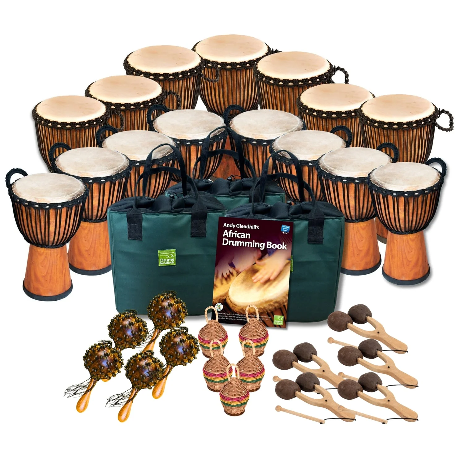Product photo of West-African Drumming Secondary 30 Player Low Storage Pack Buddies