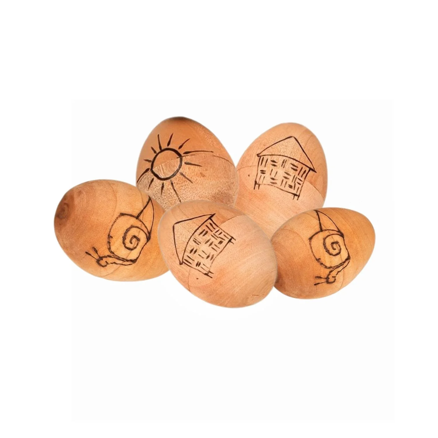 Egg Shaker - Large - 9cm, Early Years - pack of 5 Shakers