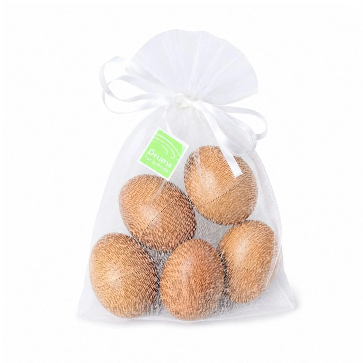WP egsh07 5 - Egg Shakers Natural - Bag of 5