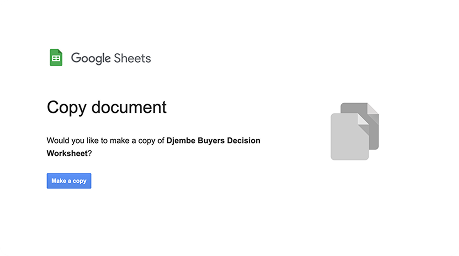Make a copy dialog