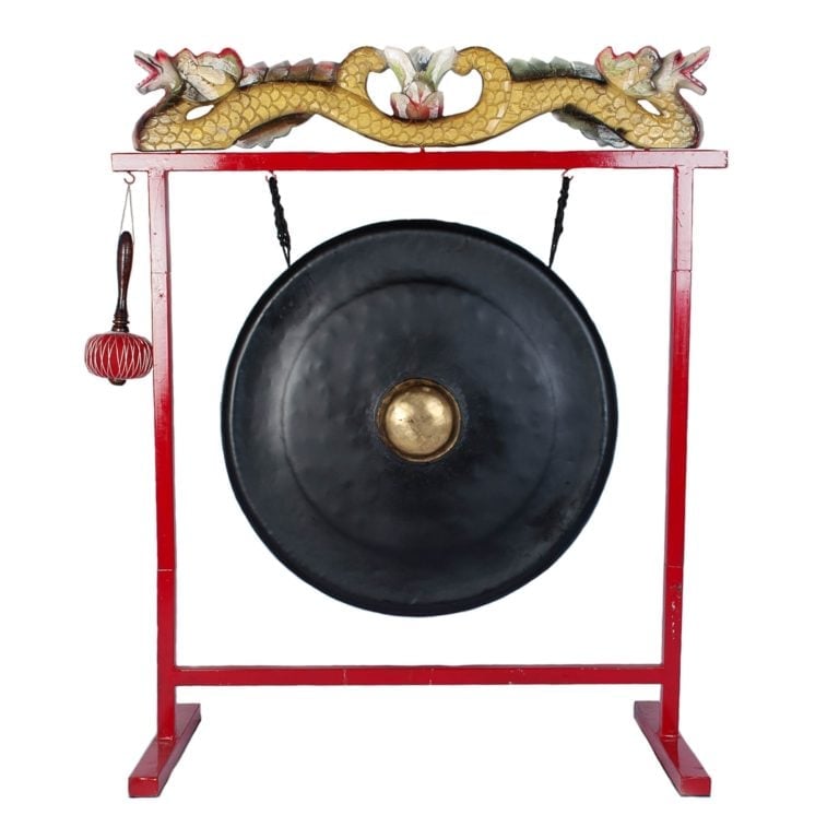 Gong Set 32in (80cm) diameter Gong with Stand and Beater Drums for Schools