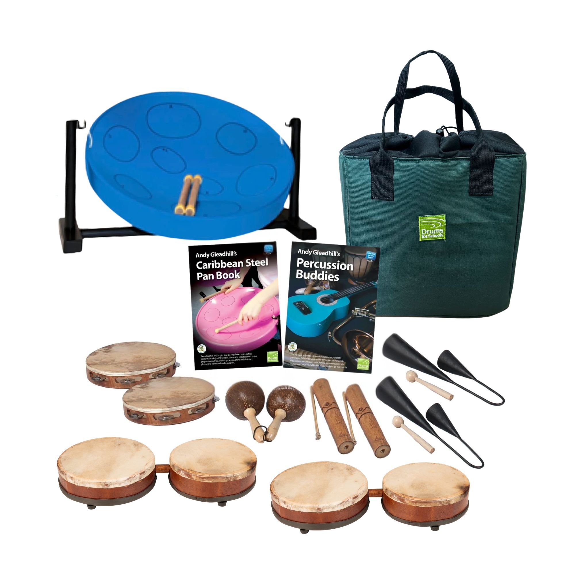 Caribbean Steel Pan - 10 Player Jumbie Desktop Starter Set