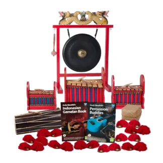 Indonesian Gamelan 15 Player Budget Buddies Class Pack with Gong, Metallophones, and Teaching Guides